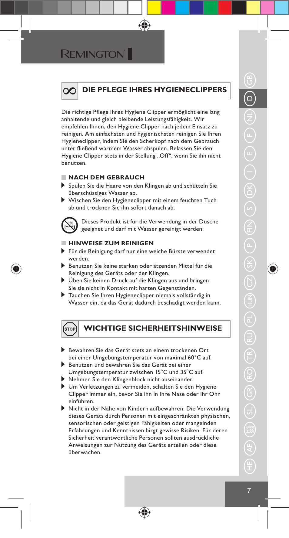 Remington NE3350 User Manual | Page 14 / 96