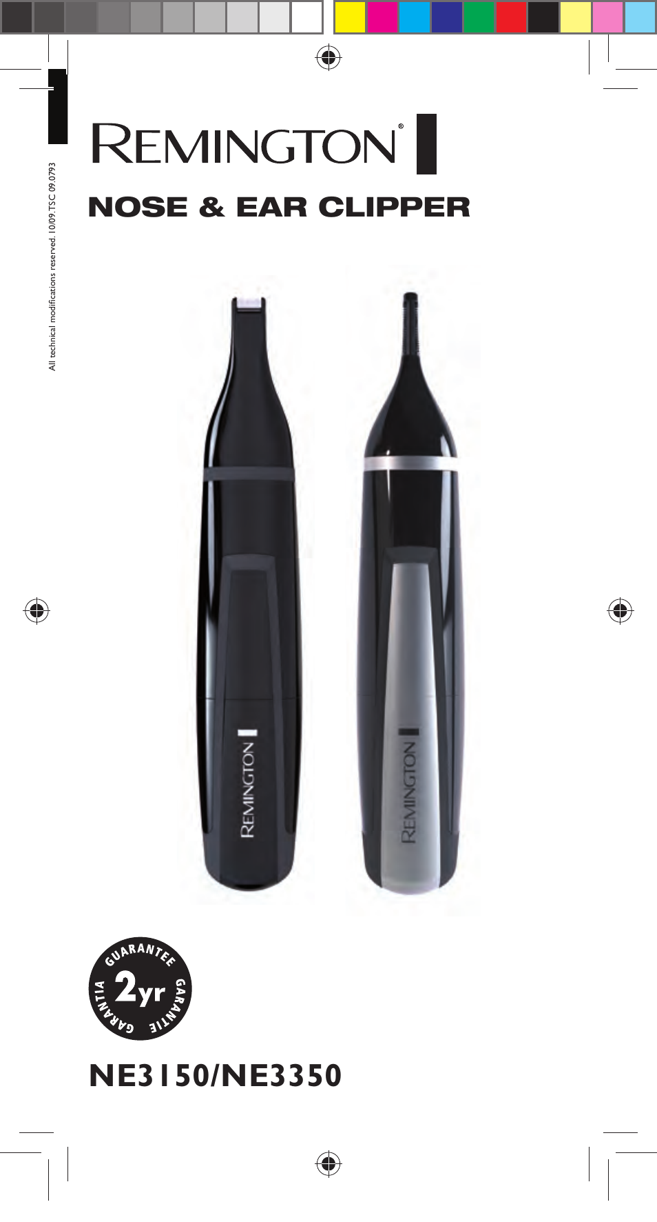 Nose & ear clipper | Remington NE3350 User Manual | Page 2 / 96