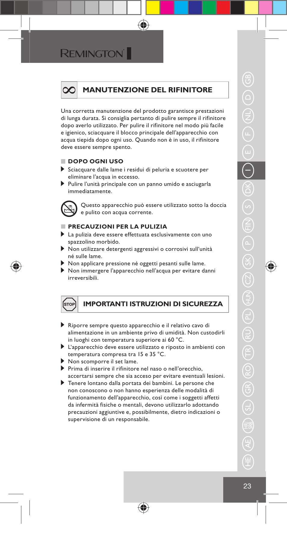 Remington NE3350 User Manual | Page 30 / 96