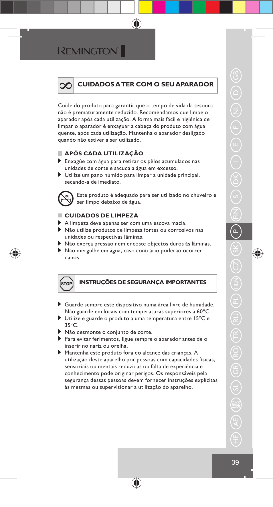 Remington NE3350 User Manual | Page 46 / 96
