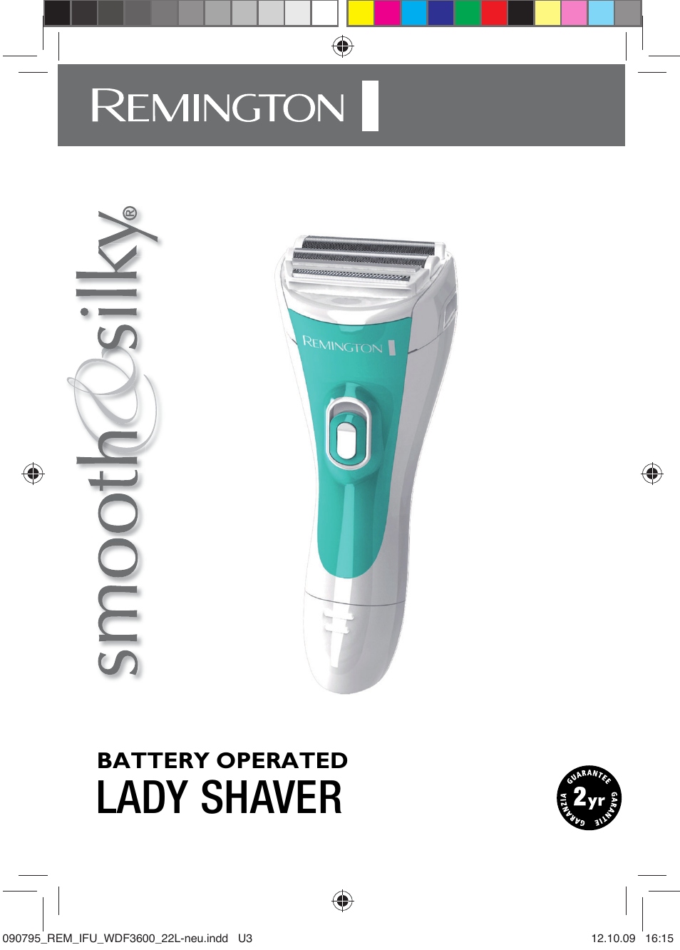Lady shaver, Battery operated | Remington WDF4815C User Manual | Page 2 / 111