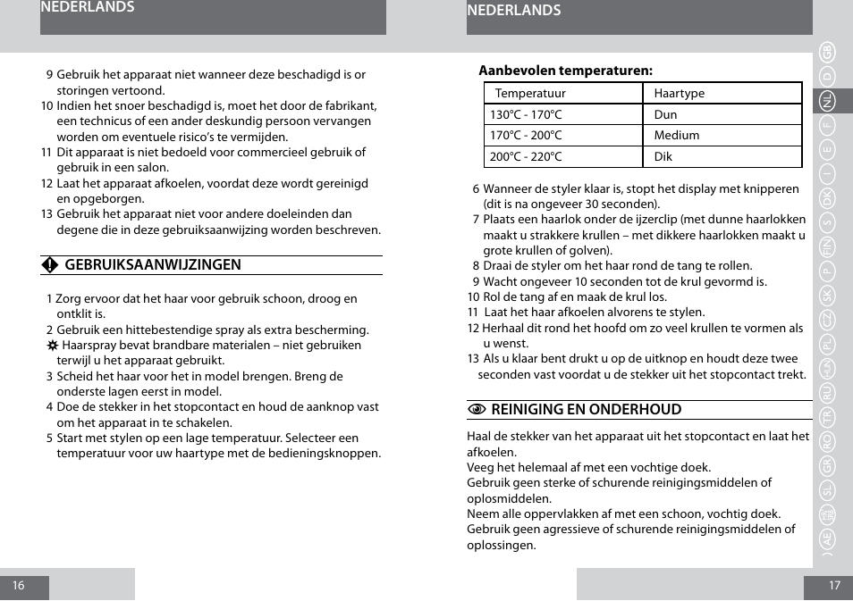 Remington CI6325 User Manual | Page 9 / 60