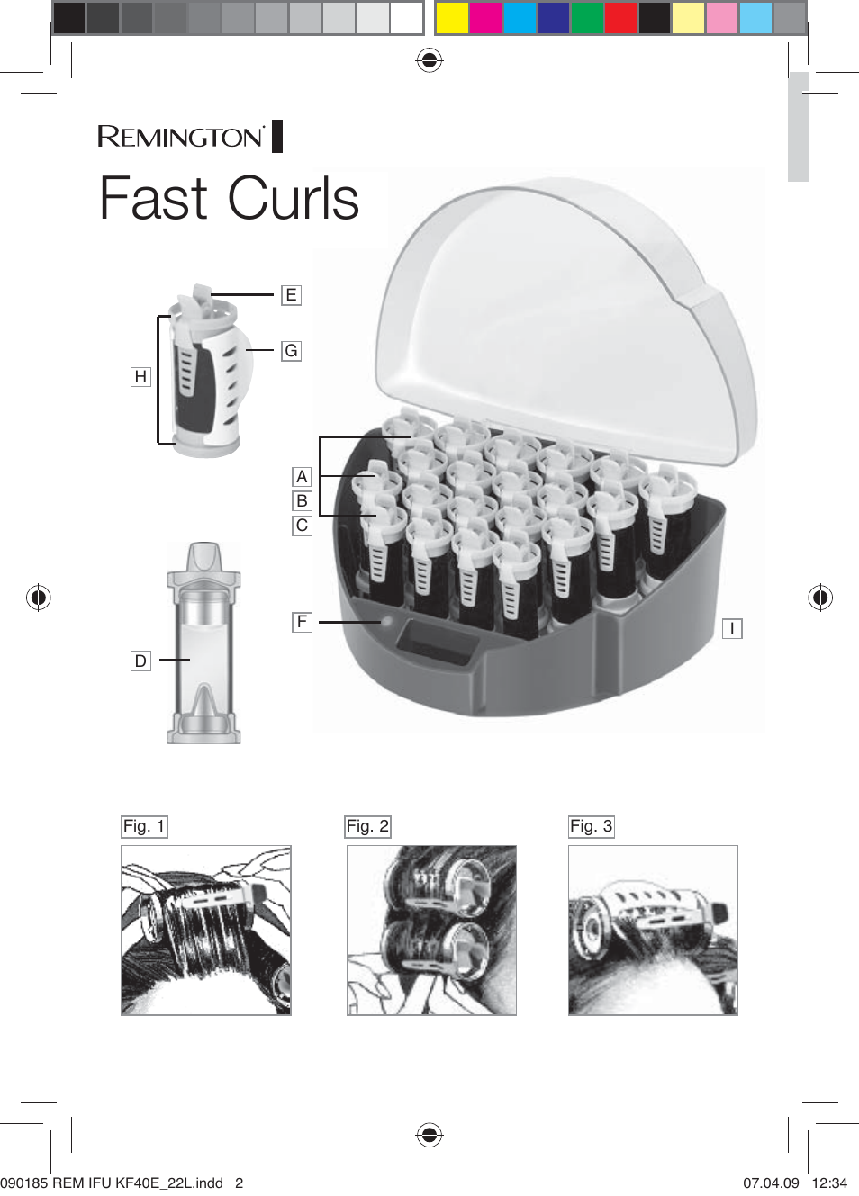 Fast curls | Remington KF40E User Manual | Page 2 / 87