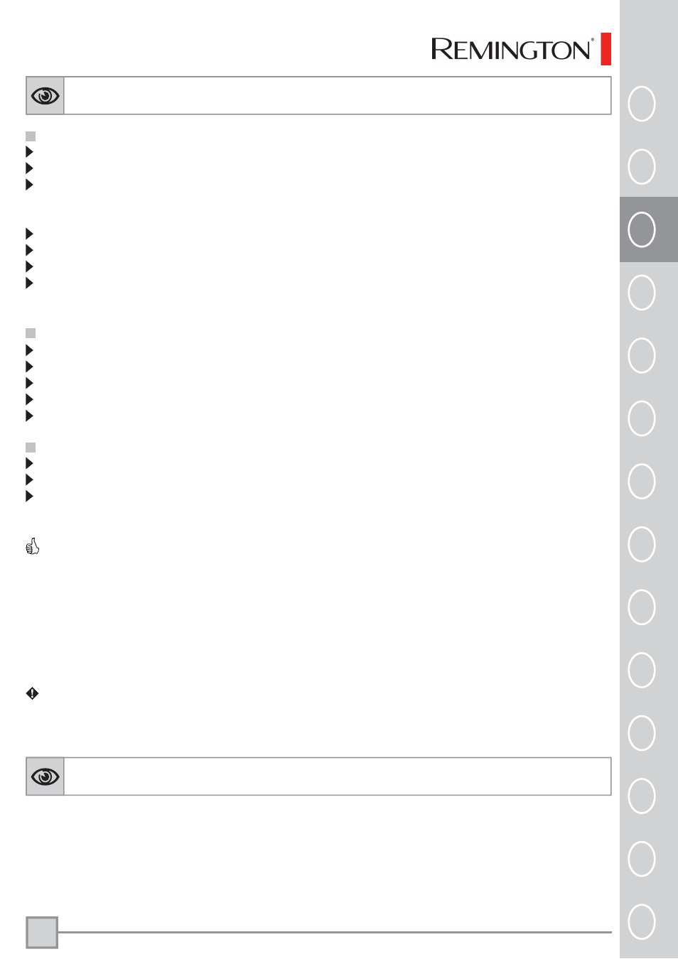 Gebruik, Bewaren, Pl ru tr | Remington BKT3000C User Manual | Page 20 / 96