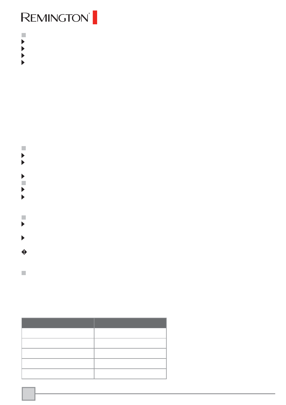 Acessórios do aparador de linha de biquini | Remington BKT3000C User Manual | Page 59 / 96