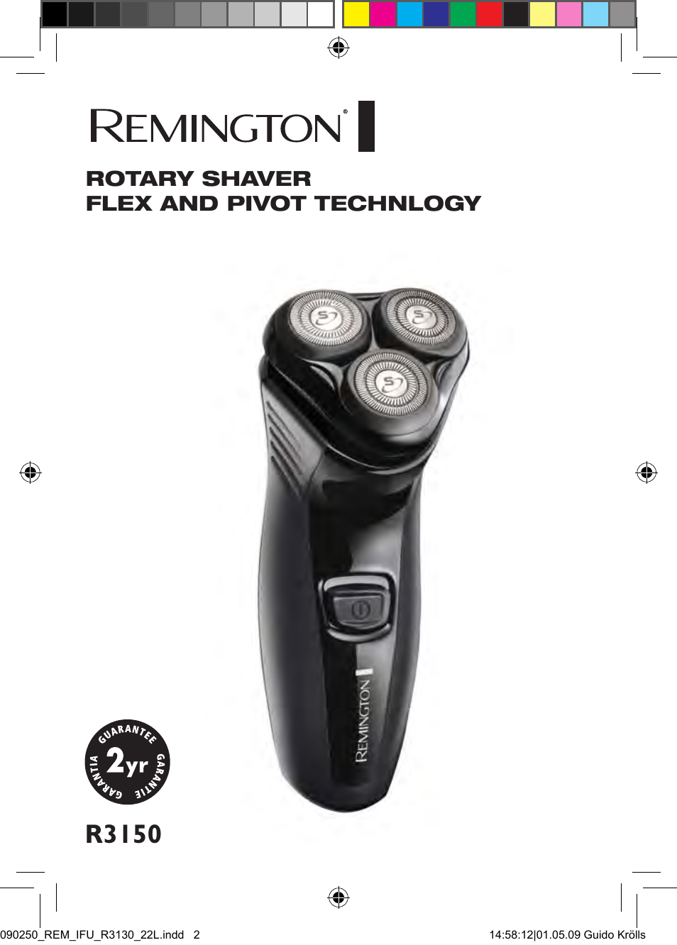 R3150, Rotary shaver flex and pivot technology | Remington R3150 User Manual | Page 2 / 110