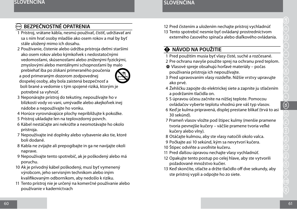 Remington CI5319 User Manual | Page 31 / 61