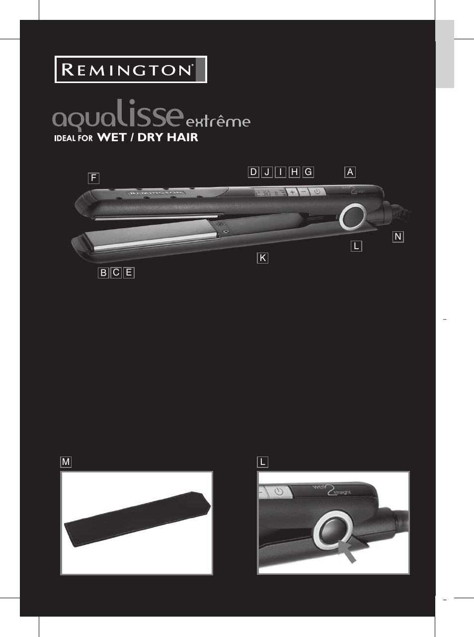English, Product features, Wet / dry hair | Remington S8102 User Manual | Page 2 / 112