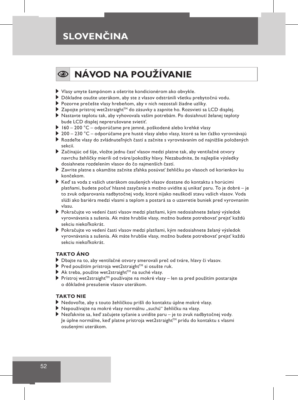 Sloven ina, Slovenčina návod na používanie, Slovenčina | Čistenie a údržba, Dôležité informácie | Remington S8102 User Manual | Page 54 / 112