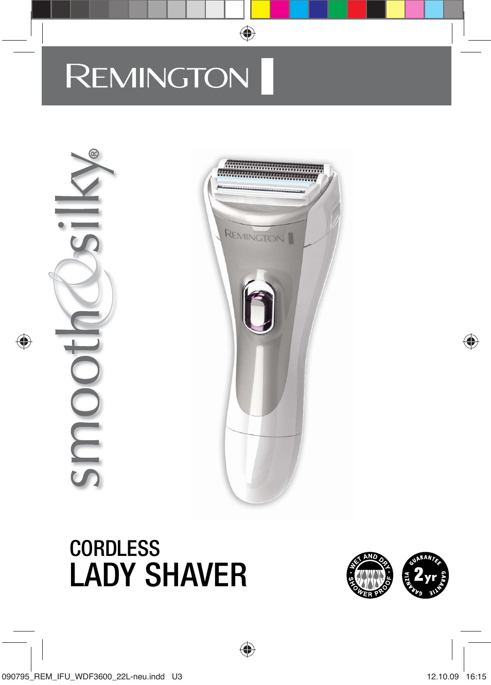 Lady shaver, Cordless | Remington WDF4830C User Manual | Page 2 / 111