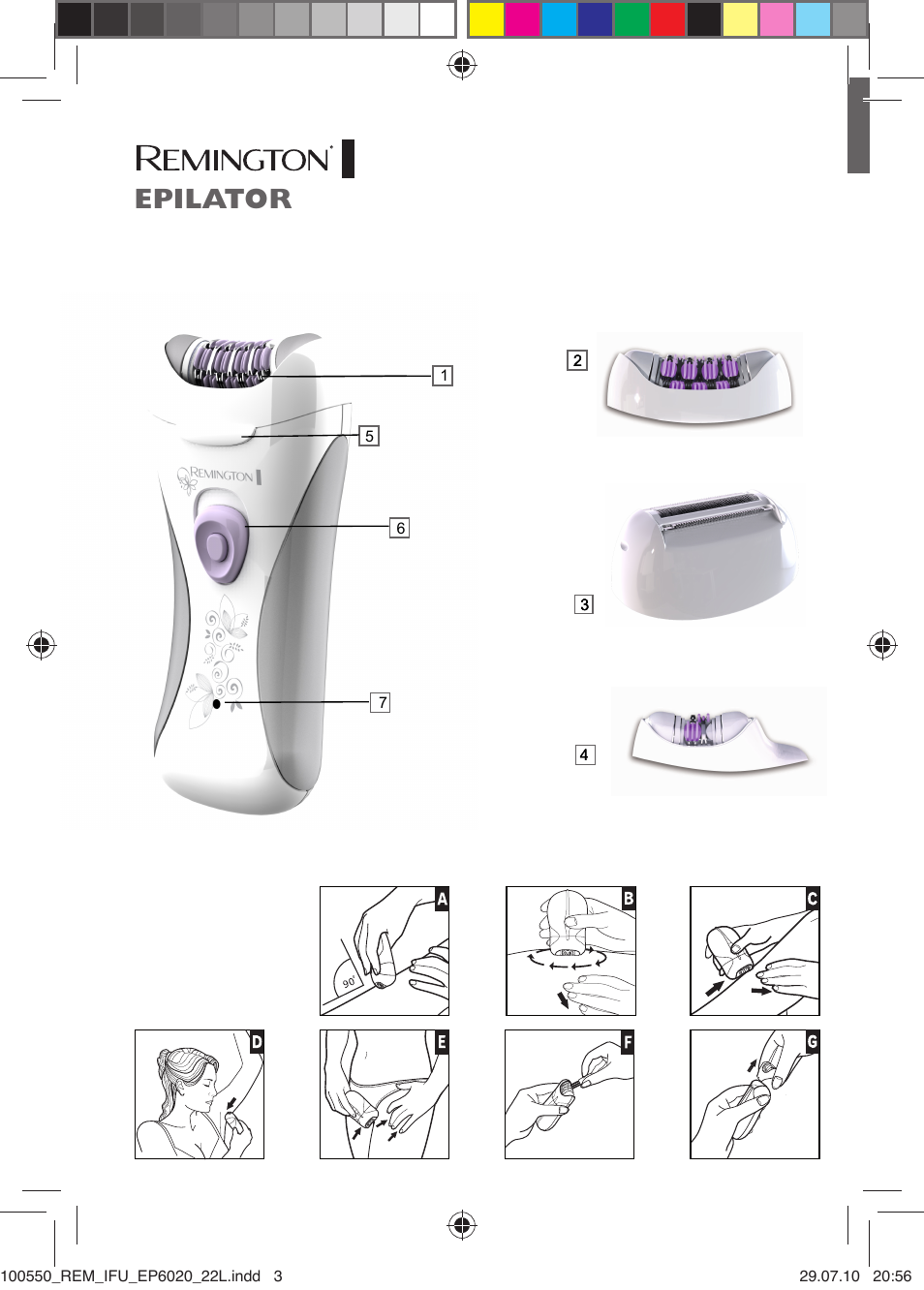 Epilator | Remington EP6030C User Manual | Page 3 / 140