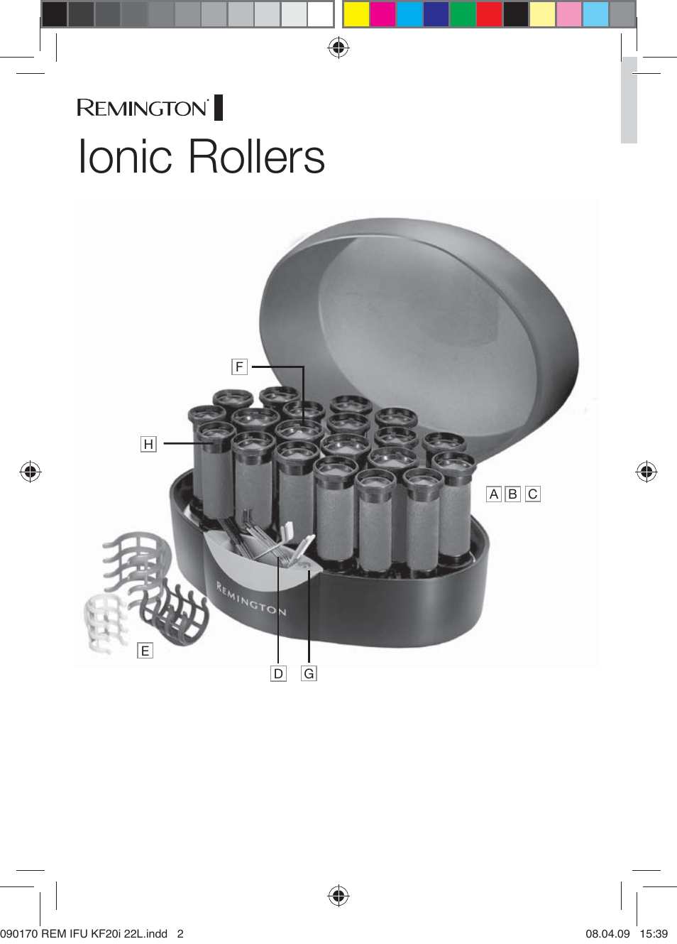 Ionic rollers | Remington KF20i User Manual | Page 2 / 76