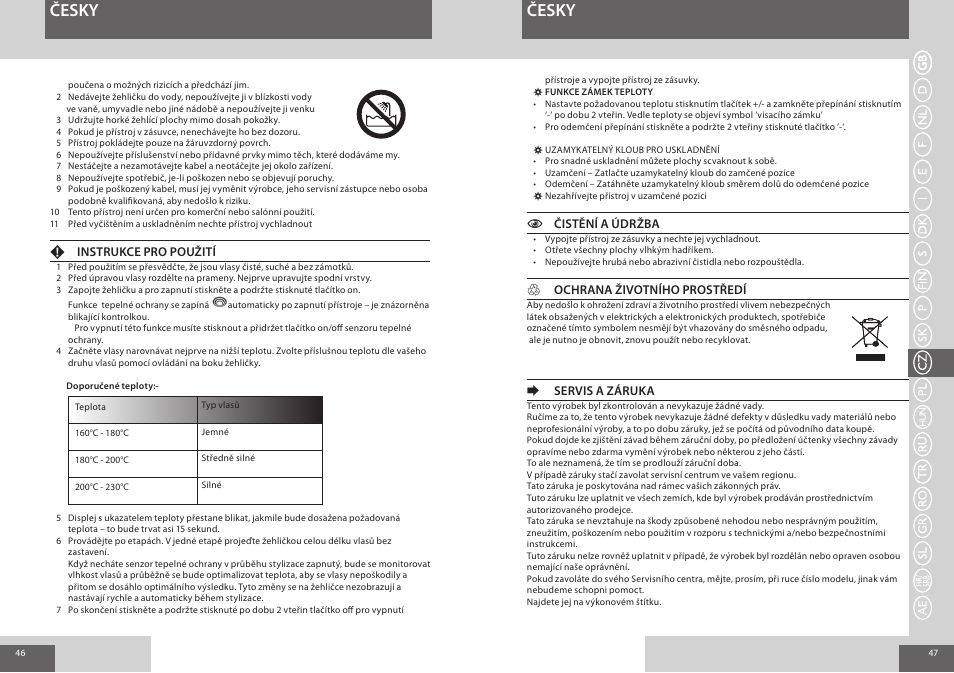 Česky | Remington S8590 User Manual | Page 24 / 45