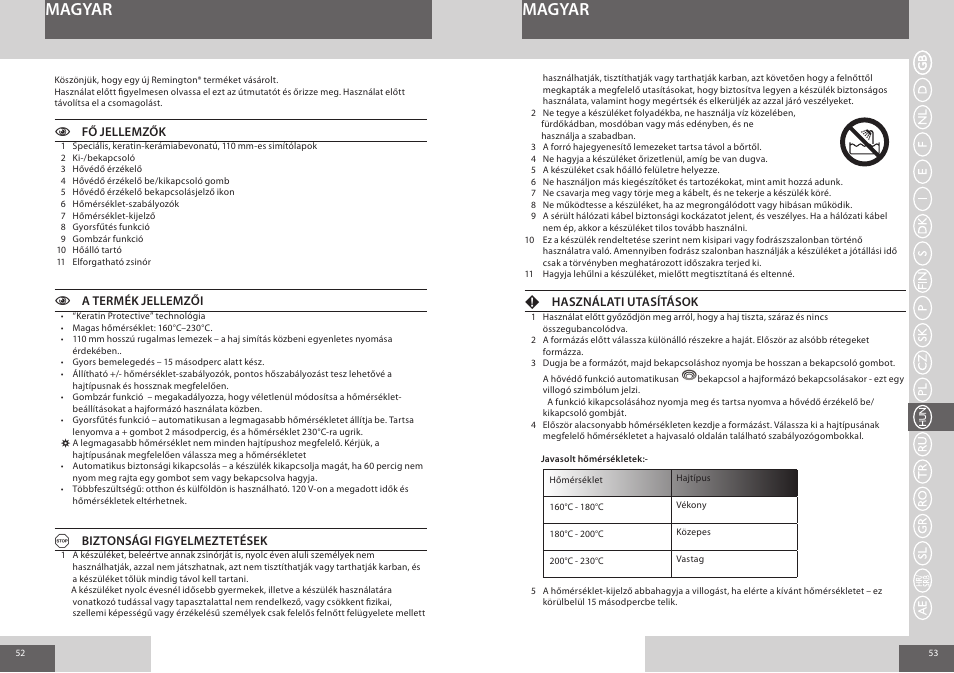 Magyar | Remington S8590 User Manual | Page 27 / 45