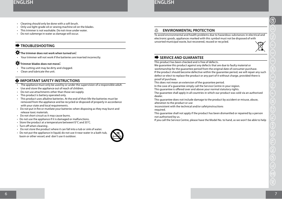 English | Remington MB4010 User Manual | Page 4 / 58