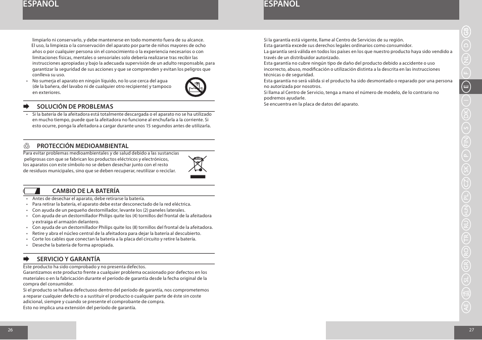 Español | Remington F4800 User Manual | Page 14 / 58