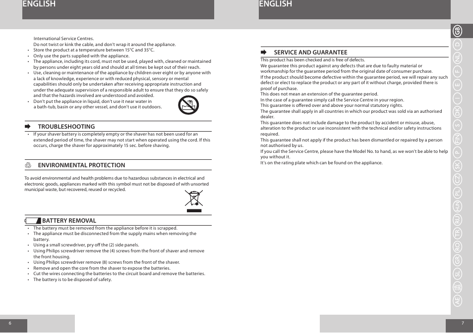 English | Remington F4800 User Manual | Page 4 / 58