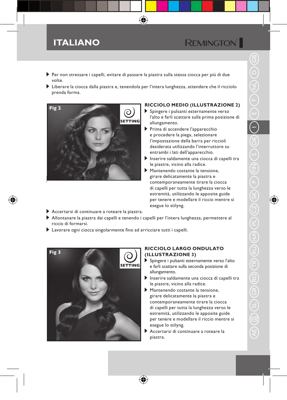 Italiano | Remington S6600 User Manual | Page 35 / 126