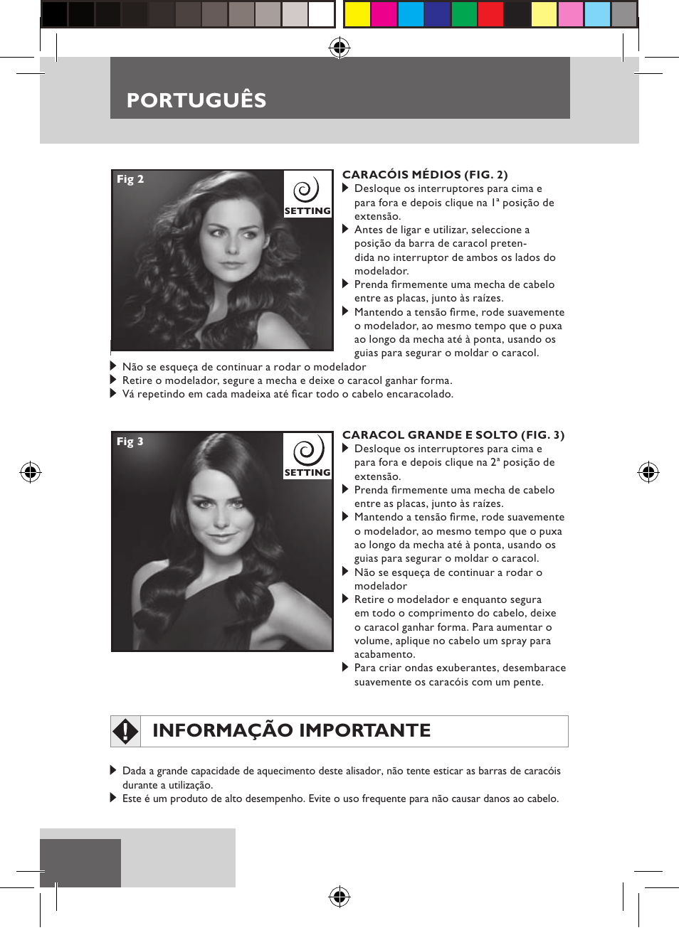 Português, Informação importante | Remington S6600 User Manual | Page 58 / 126