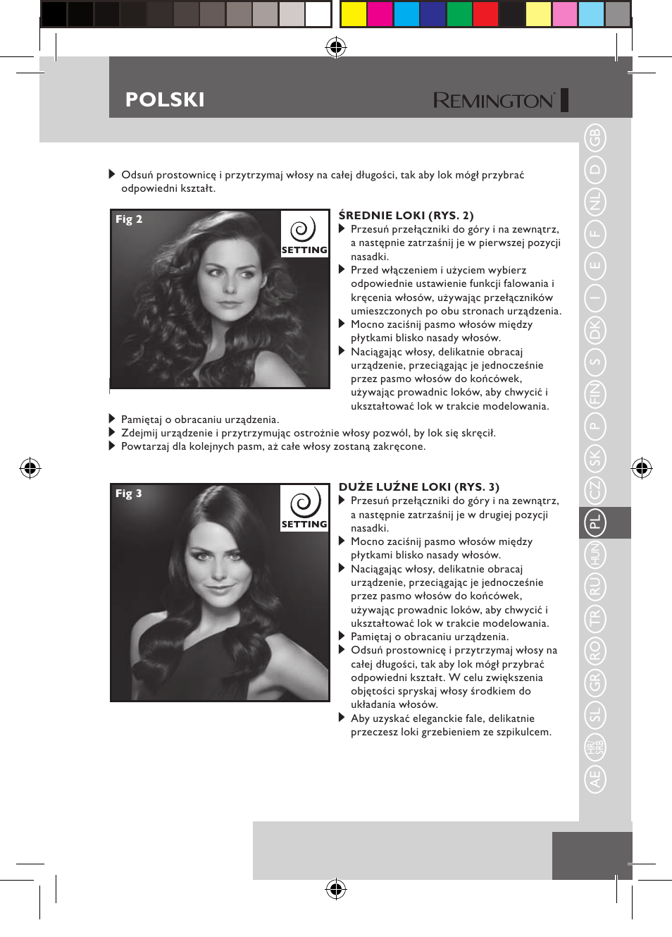 Polski | Remington S6600 User Manual | Page 75 / 126