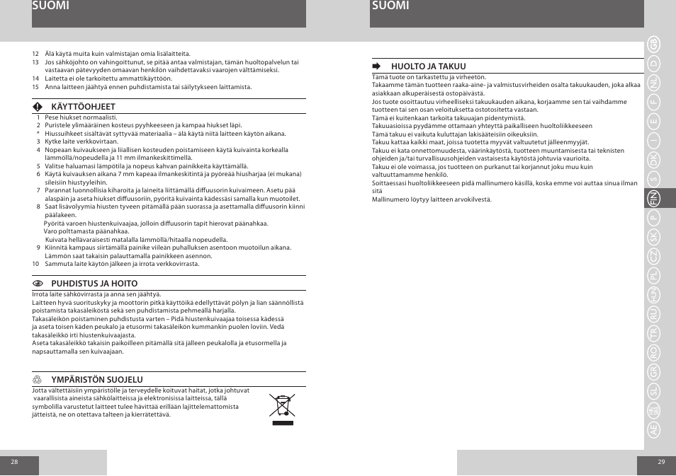 Suomi | Remington AC8000 User Manual | Page 15 / 36