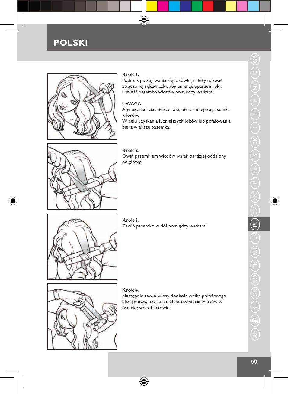 Polski | Remington CI9522 User Manual | Page 61 / 108