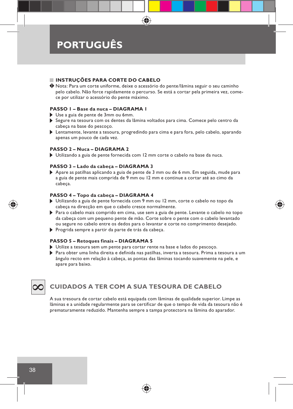 Português | Remington HC5015 User Manual | Page 40 / 90