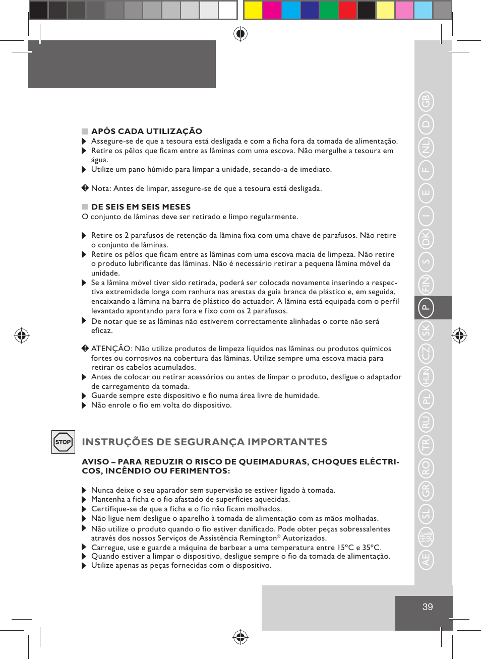 Remington HC5015 User Manual | Page 41 / 90