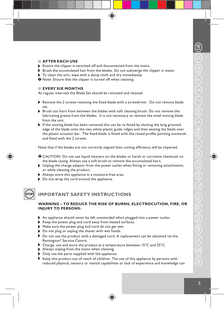 Remington HC5015 User Manual | Page 5 / 90