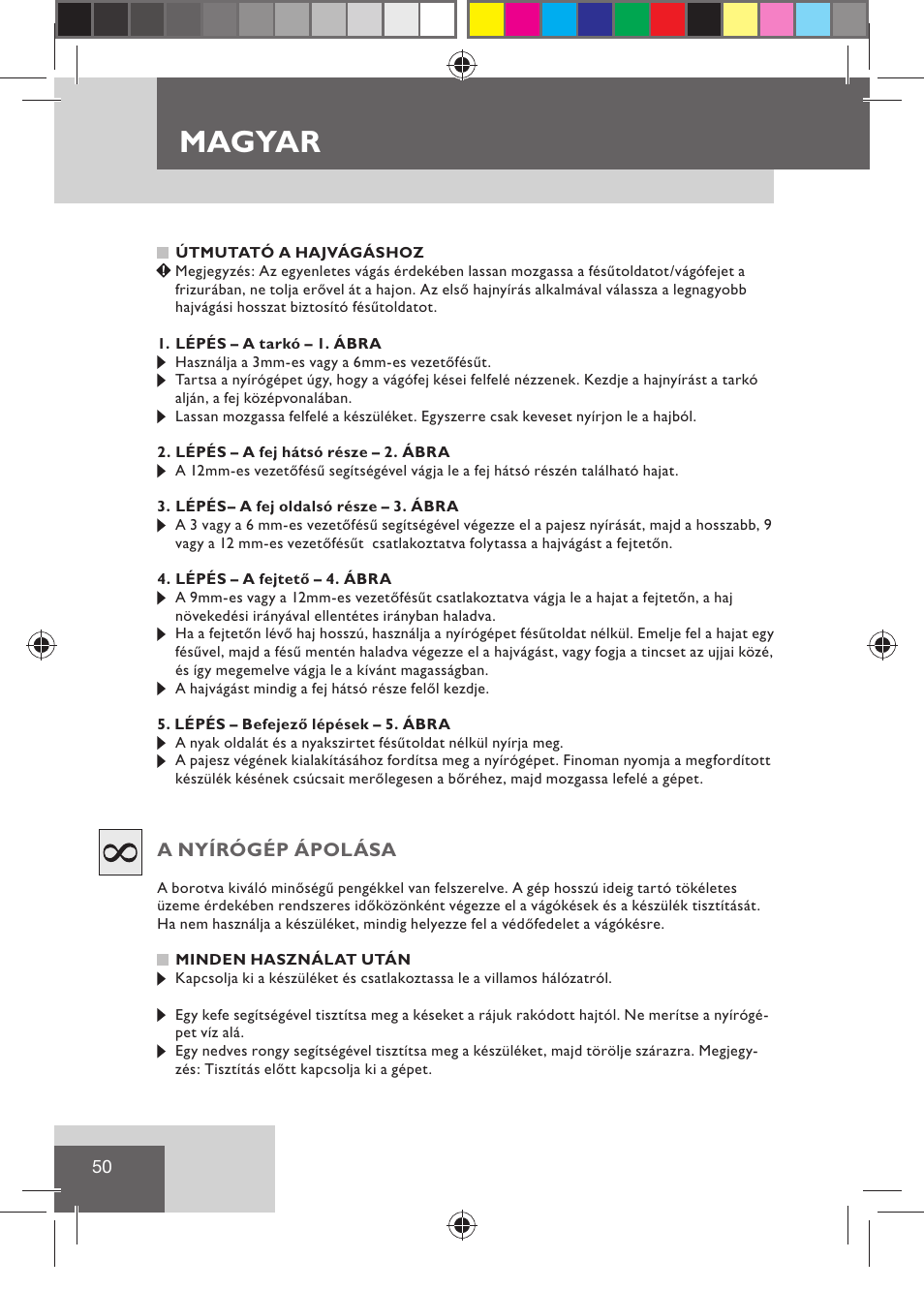 Magyar | Remington HC5015 User Manual | Page 52 / 90