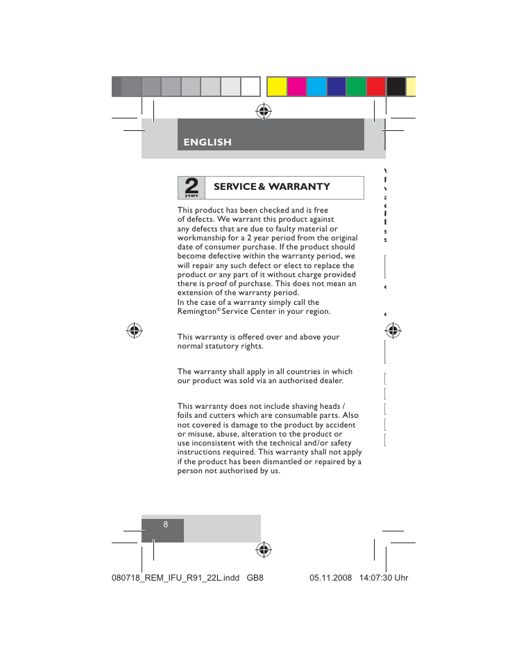 Remington R91 User Manual | Page 10 / 74