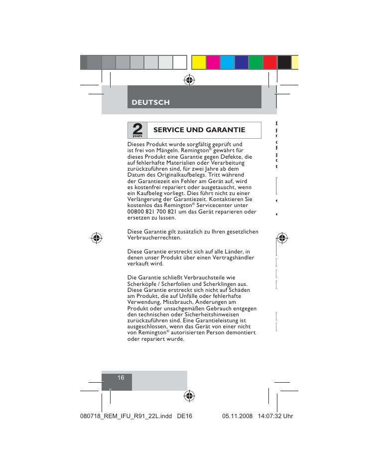 Remington R91 User Manual | Page 18 / 74