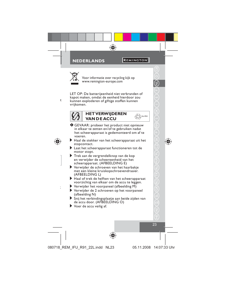 Remington R91 User Manual | Page 25 / 74