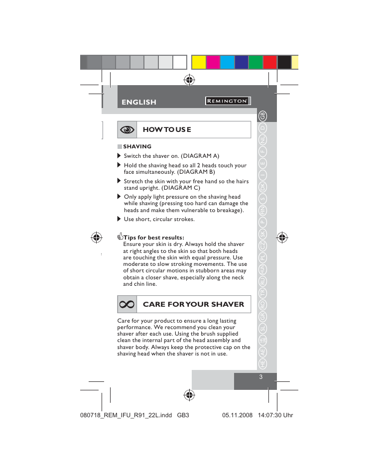 Remington R91 User Manual | Page 5 / 74