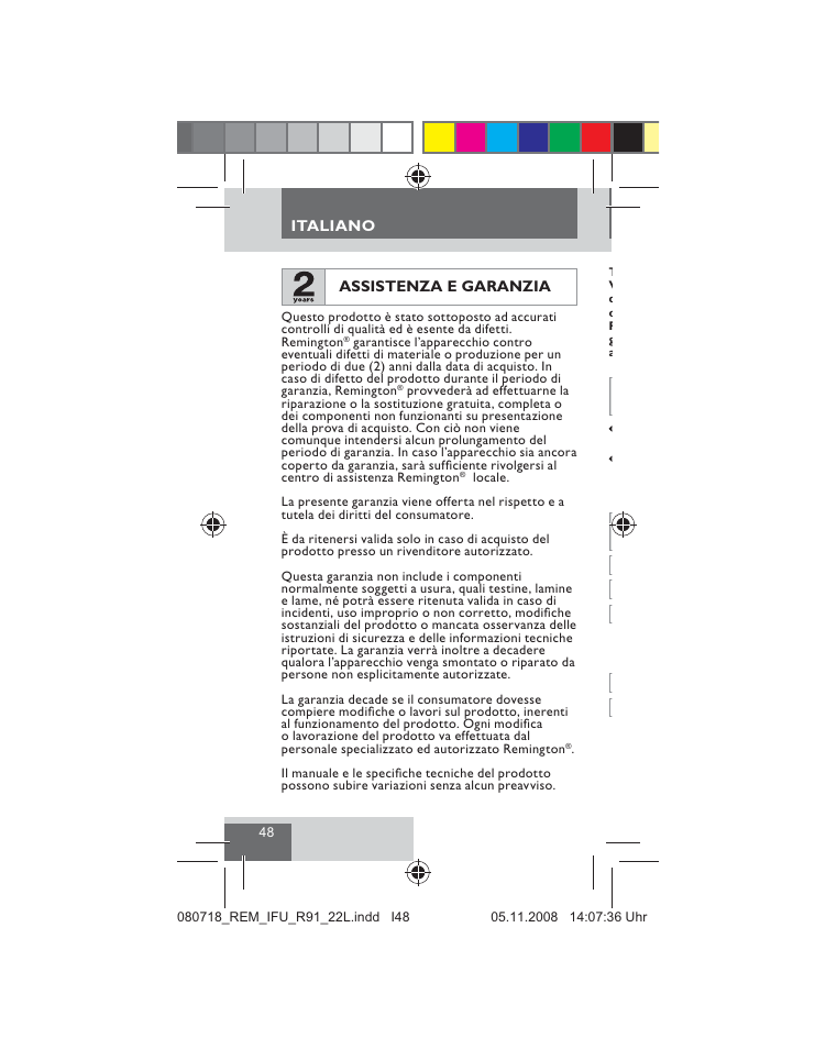 Remington R91 User Manual | Page 50 / 74