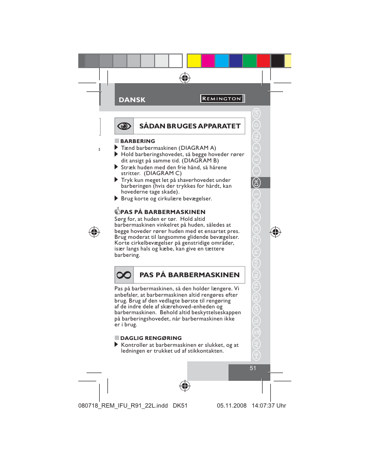 Remington R91 User Manual | Page 53 / 74