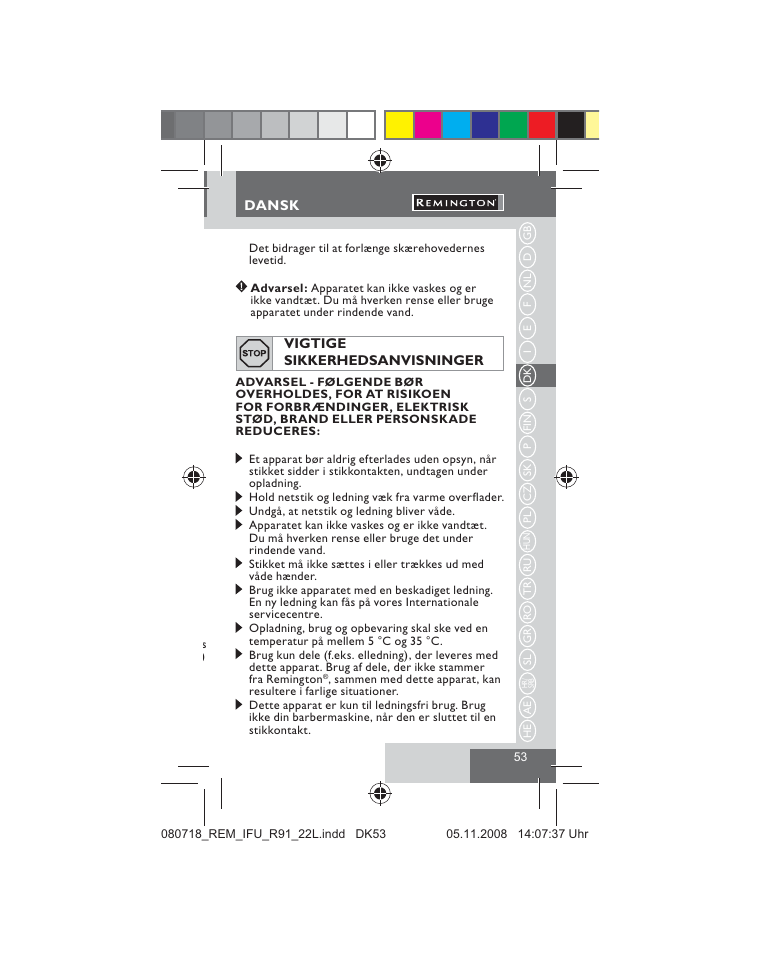 Remington R91 User Manual | Page 55 / 74