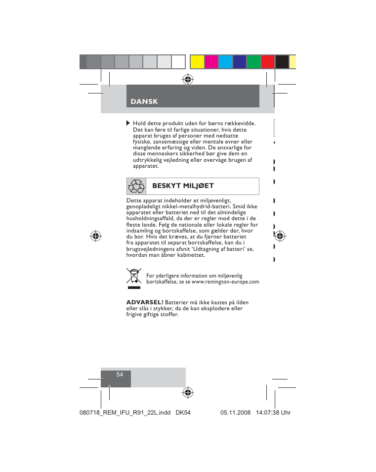 Remington R91 User Manual | Page 56 / 74