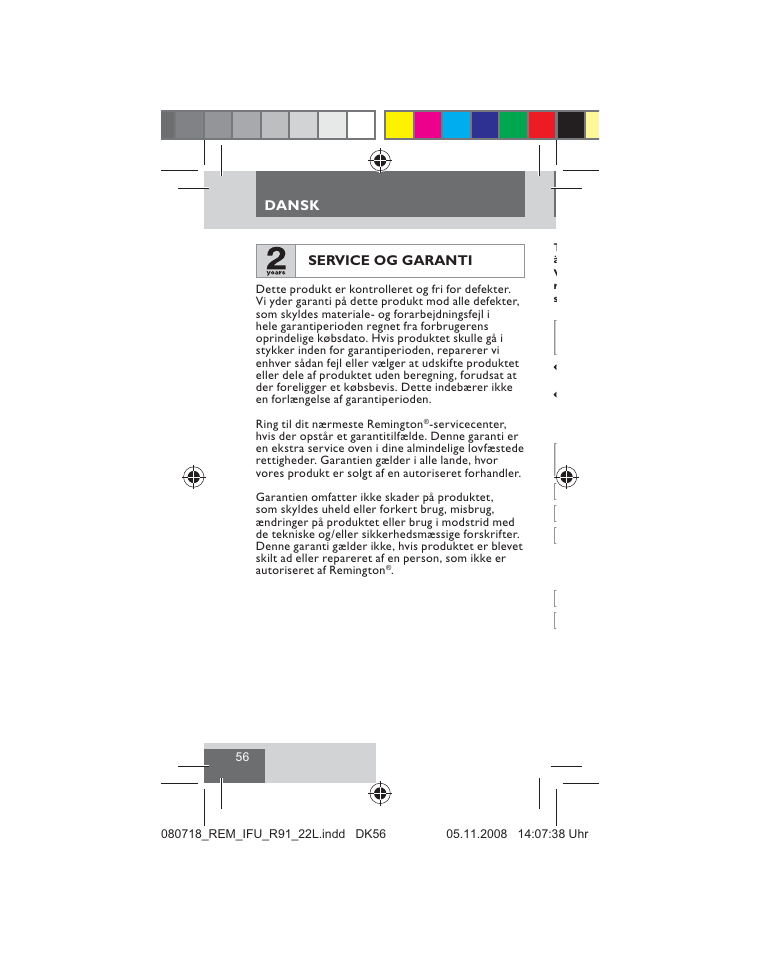 Remington R91 User Manual | Page 58 / 74