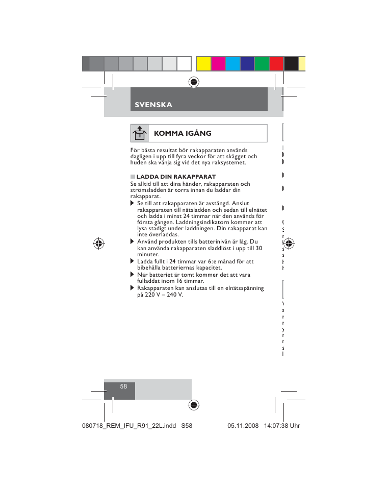 Remington R91 User Manual | Page 60 / 74