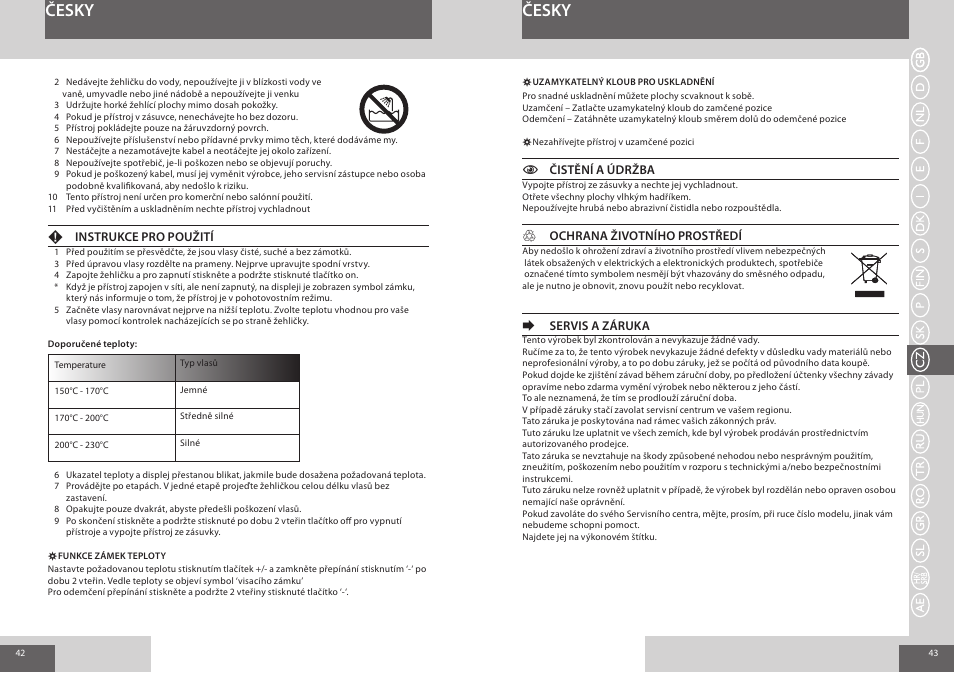 Česky | Remington S8510 User Manual | Page 22 / 41