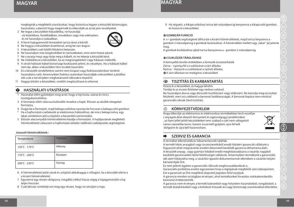 Magyar | Remington S8510 User Manual | Page 25 / 41