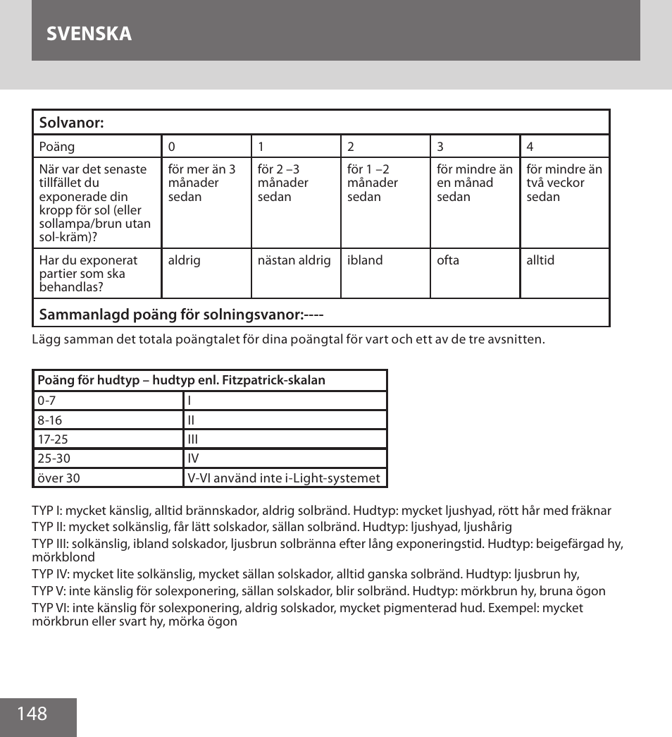 148 svenska | Remington IPL6000F User Manual | Page 148 / 204