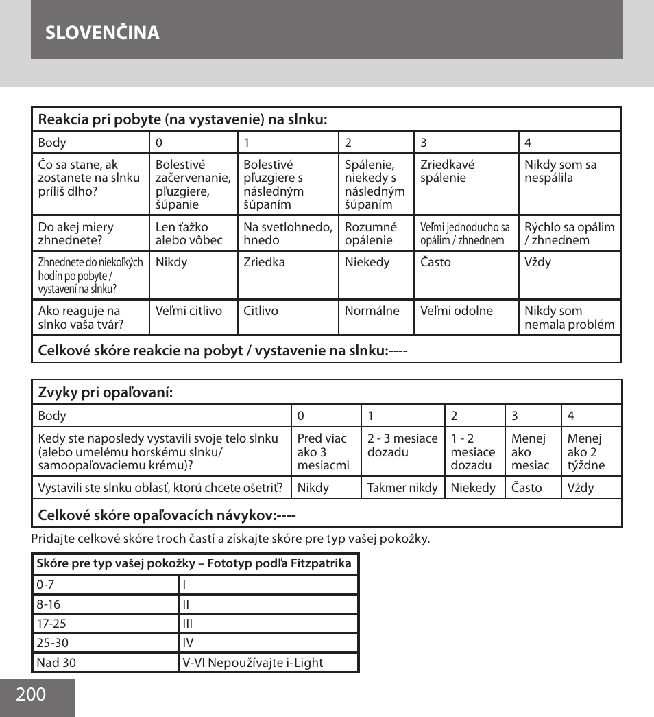 200 slovenčina | Remington IPL6000F User Manual | Page 200 / 204