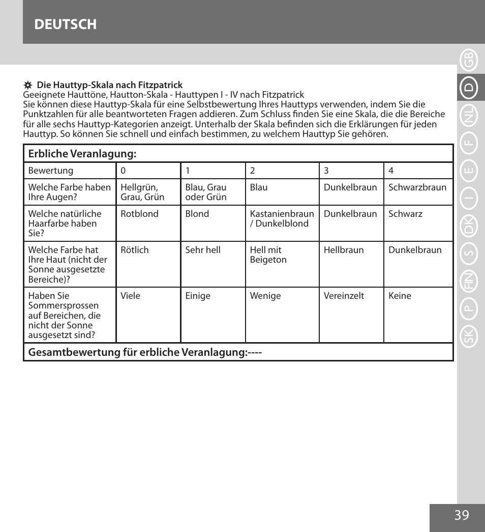 39 deutsch | Remington IPL6000F User Manual | Page 39 / 204