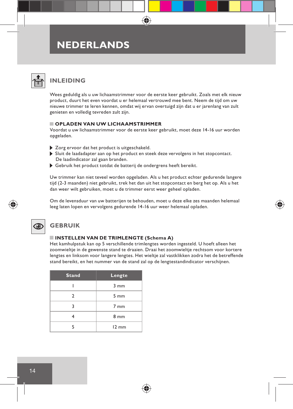Nederlands | Remington BHT2000 User Manual | Page 16 / 127