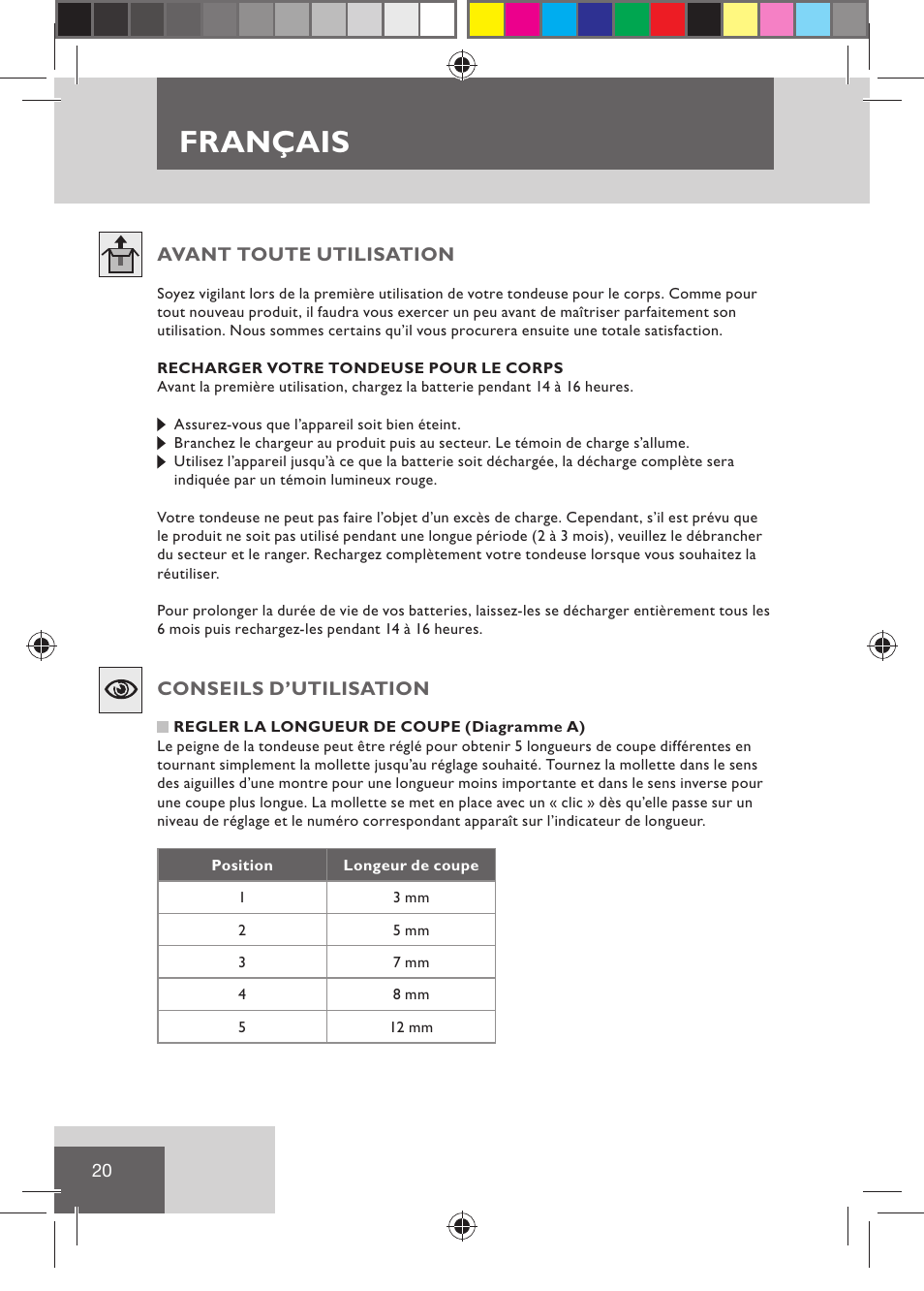 Français | Remington BHT2000 User Manual | Page 22 / 127