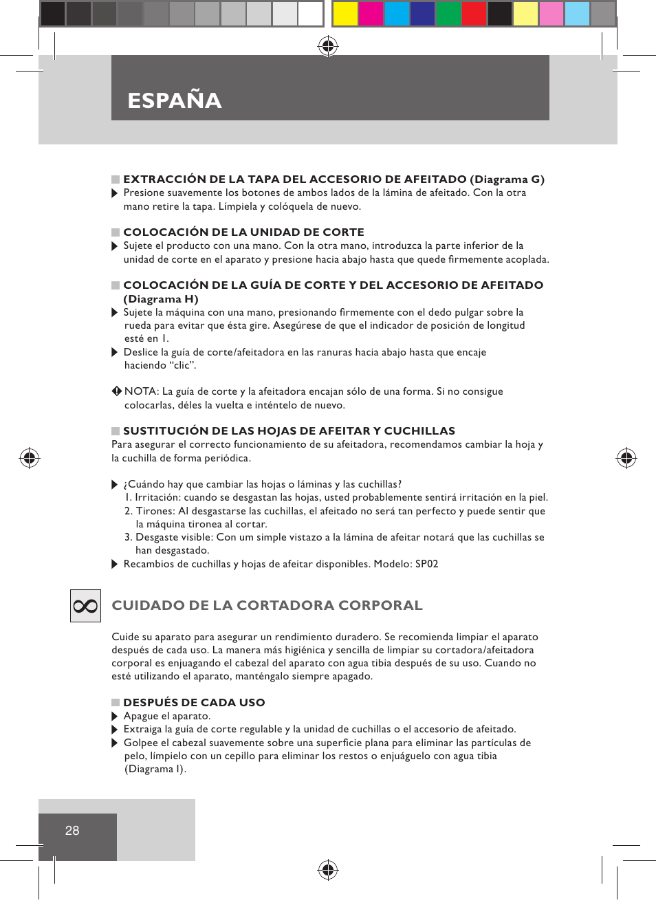 España | Remington BHT2000 User Manual | Page 30 / 127