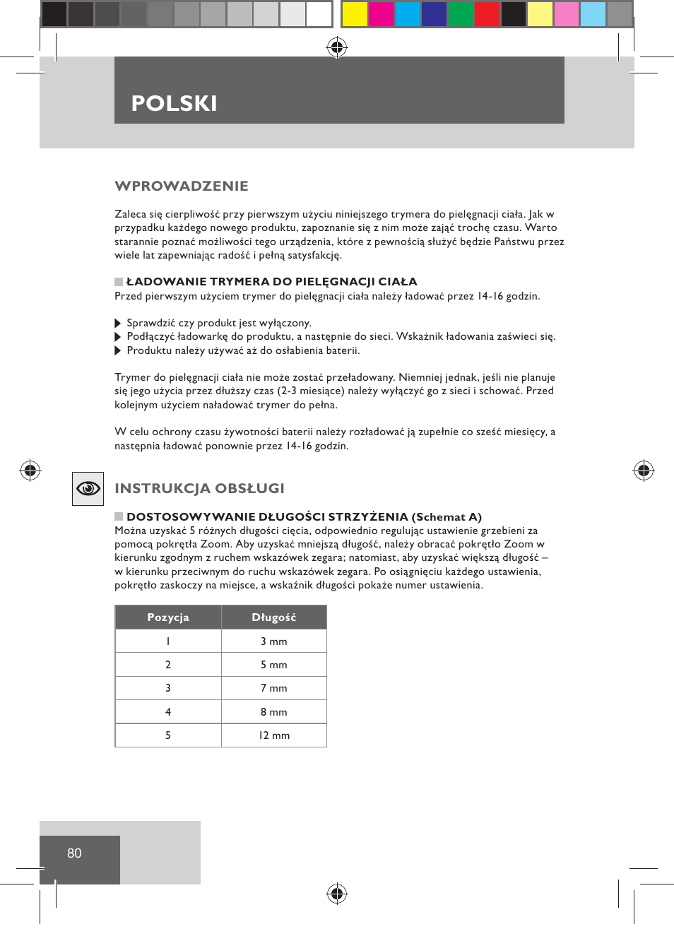 Polski | Remington BHT2000 User Manual | Page 82 / 127