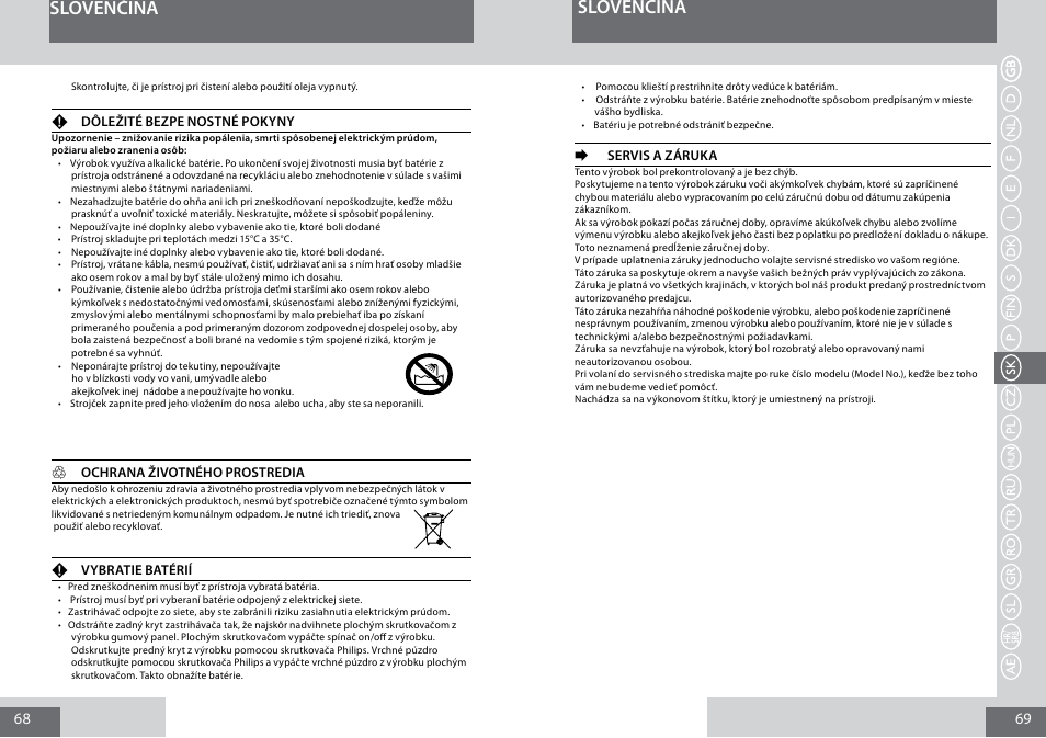 Slovenčina | Remington PG6050 User Manual | Page 35 / 70